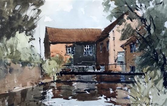 Edward Wesson (1910-1983) Bosham Mill 12.25 x 19.25in.